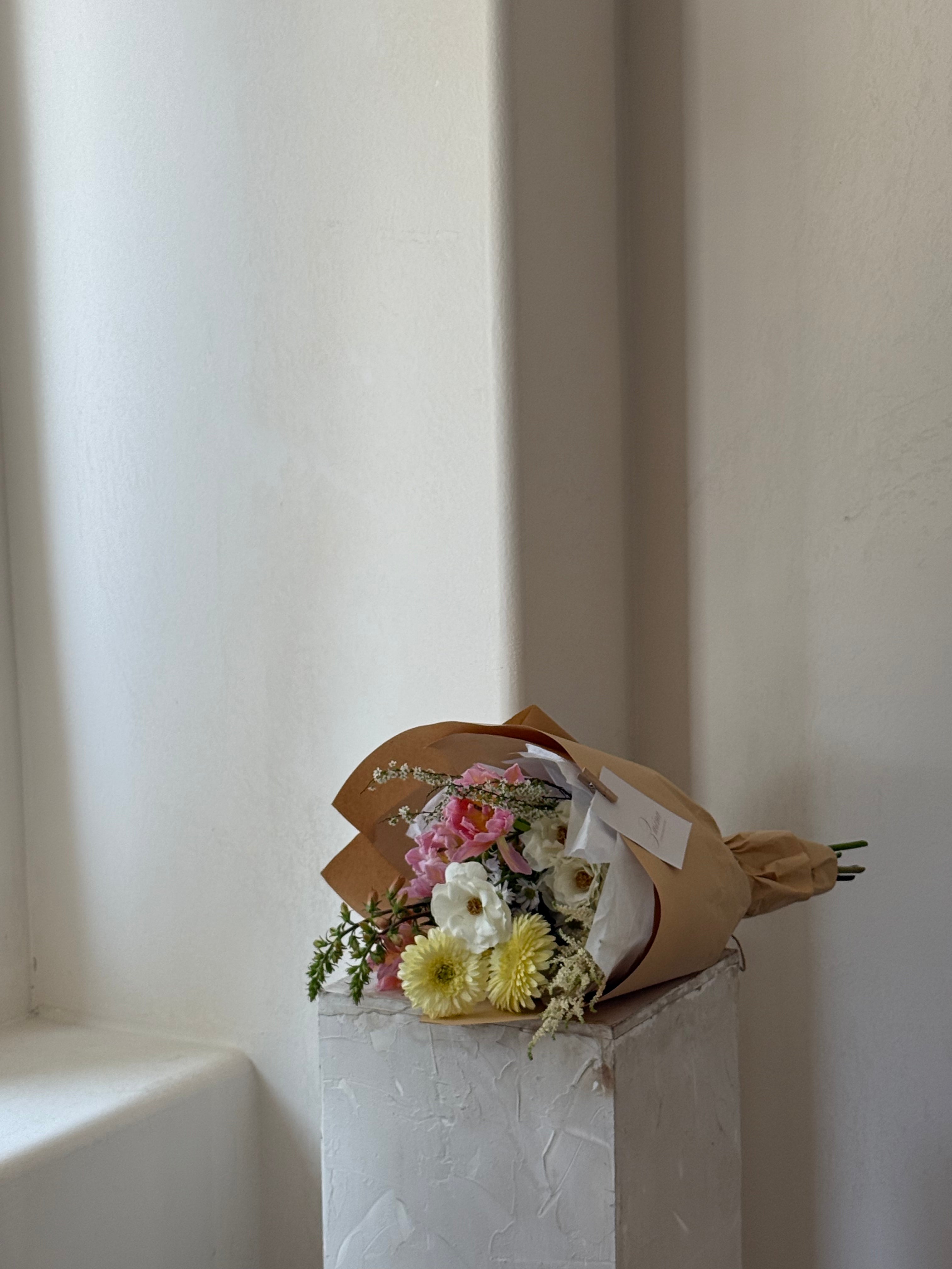 Wrapped Spring Bouquet