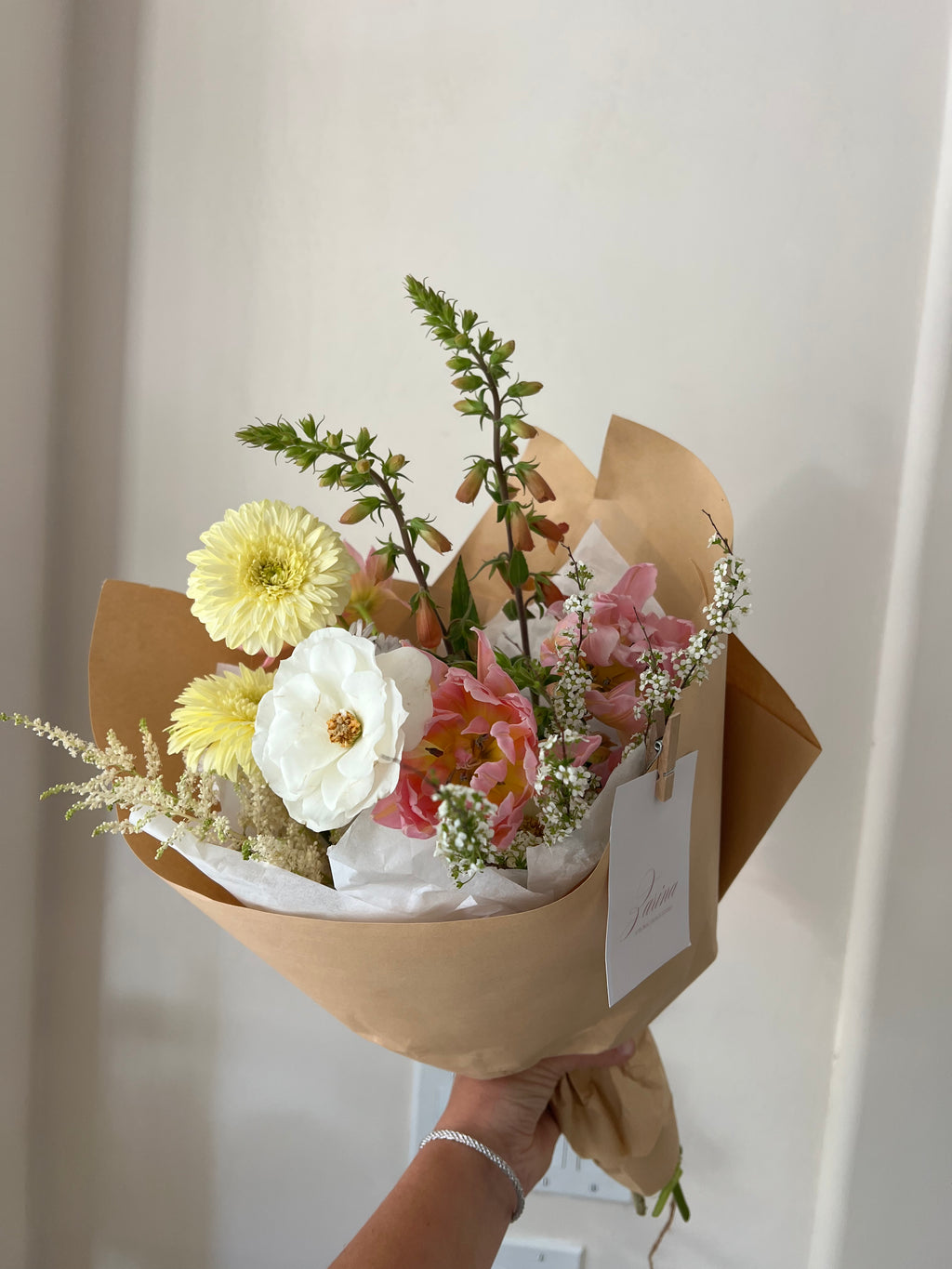 Wrapped Spring Bouquet